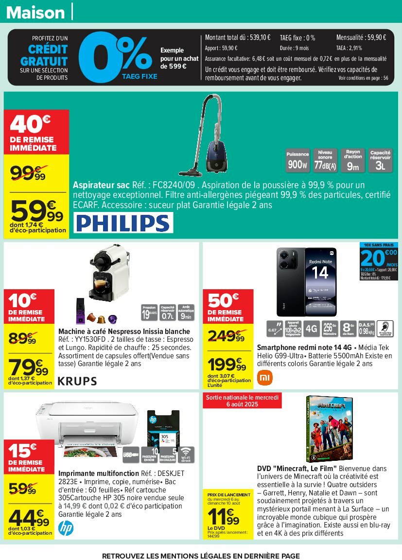 carrefour - Catalogue Carrefour valable du 05/08 au 18/08 - page: 52