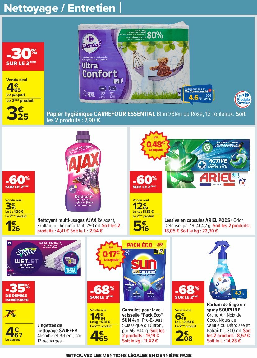 carrefour - Catalogue Carrefour valable du 05/08 au 18/08 - page: 42
