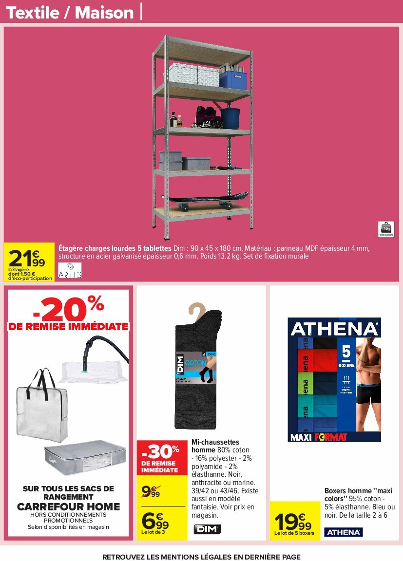 carrefour - Catalogue Carrefour valable du 05/08 au 18/08 - page: 47