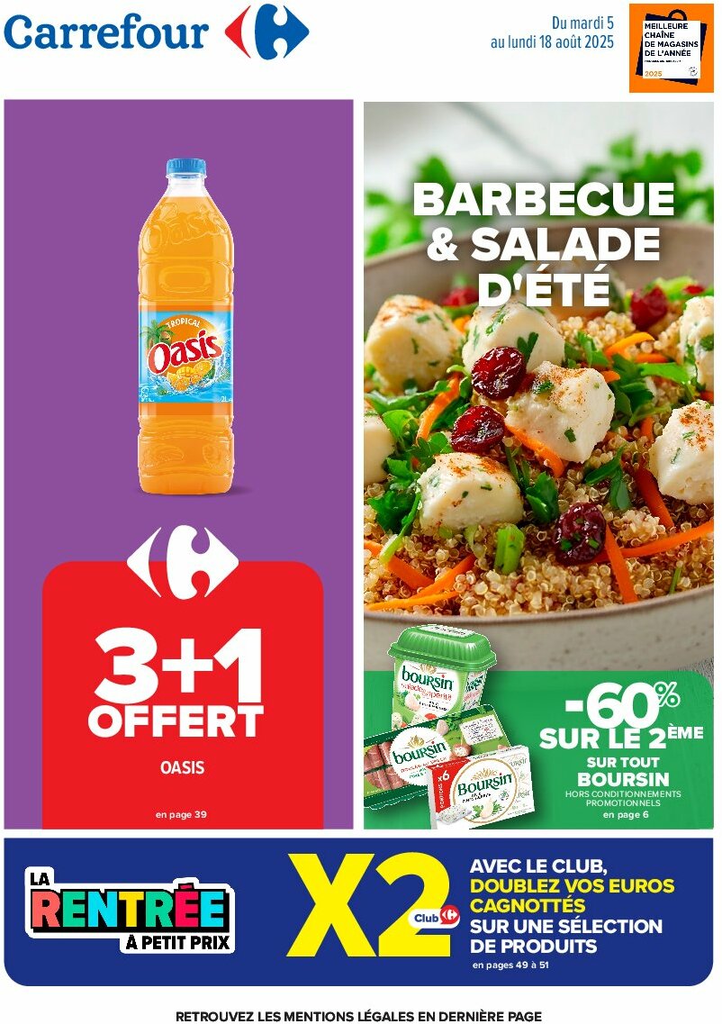 carrefour - Catalogue Carrefour valable du 05/08 au 18/08