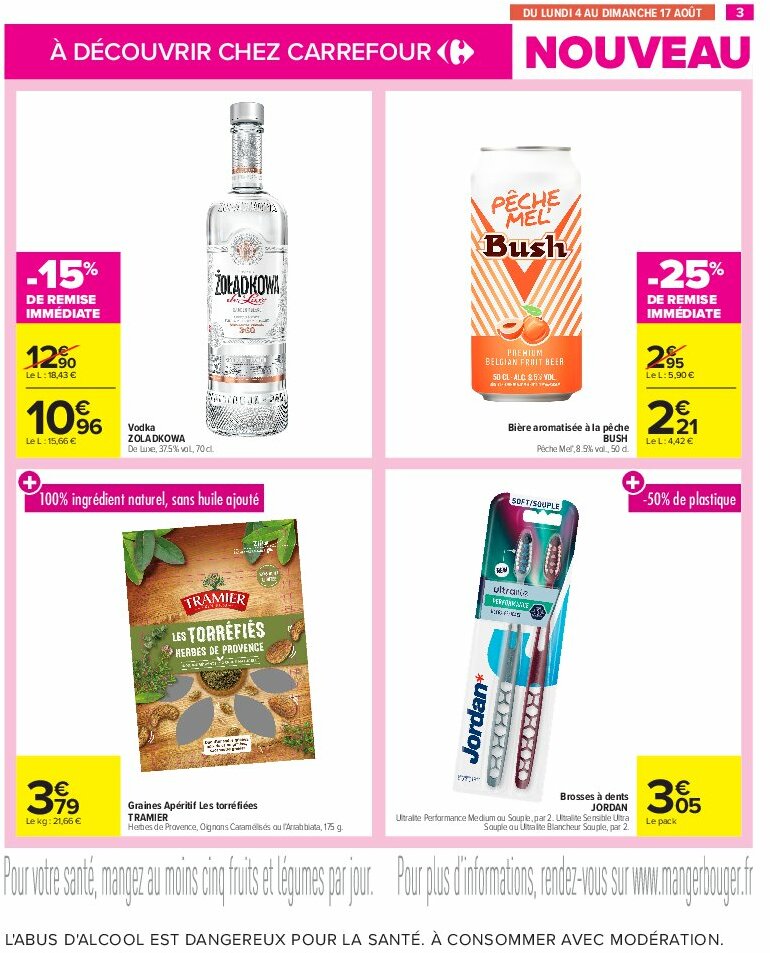 carrefour - Catalogue Carrefour - Les Nouveautés Votre Sélection À Ne Pas Manquer ! valable du 04/08 au 17/08 - page: 3