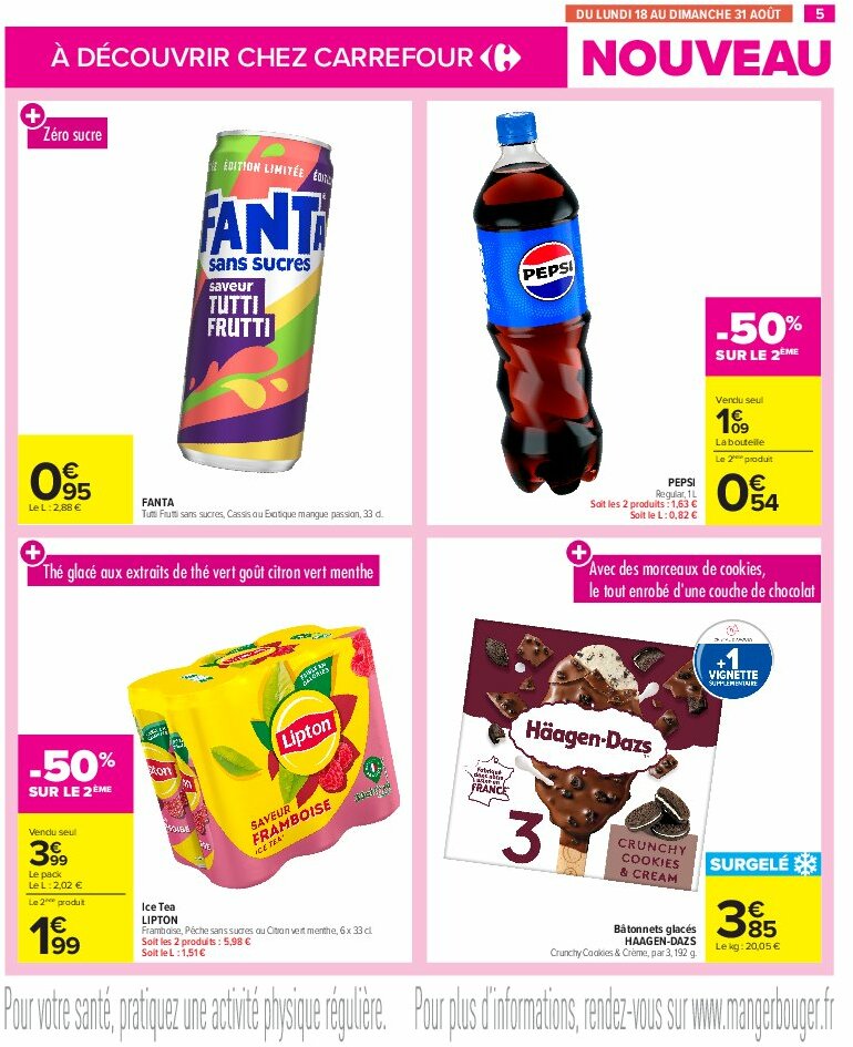 carrefour - Catalogue Carrefour - Les Nouveautés Votre Sélection À Ne Pas Manquer ! valable du 04/08 au 17/08 - page: 5