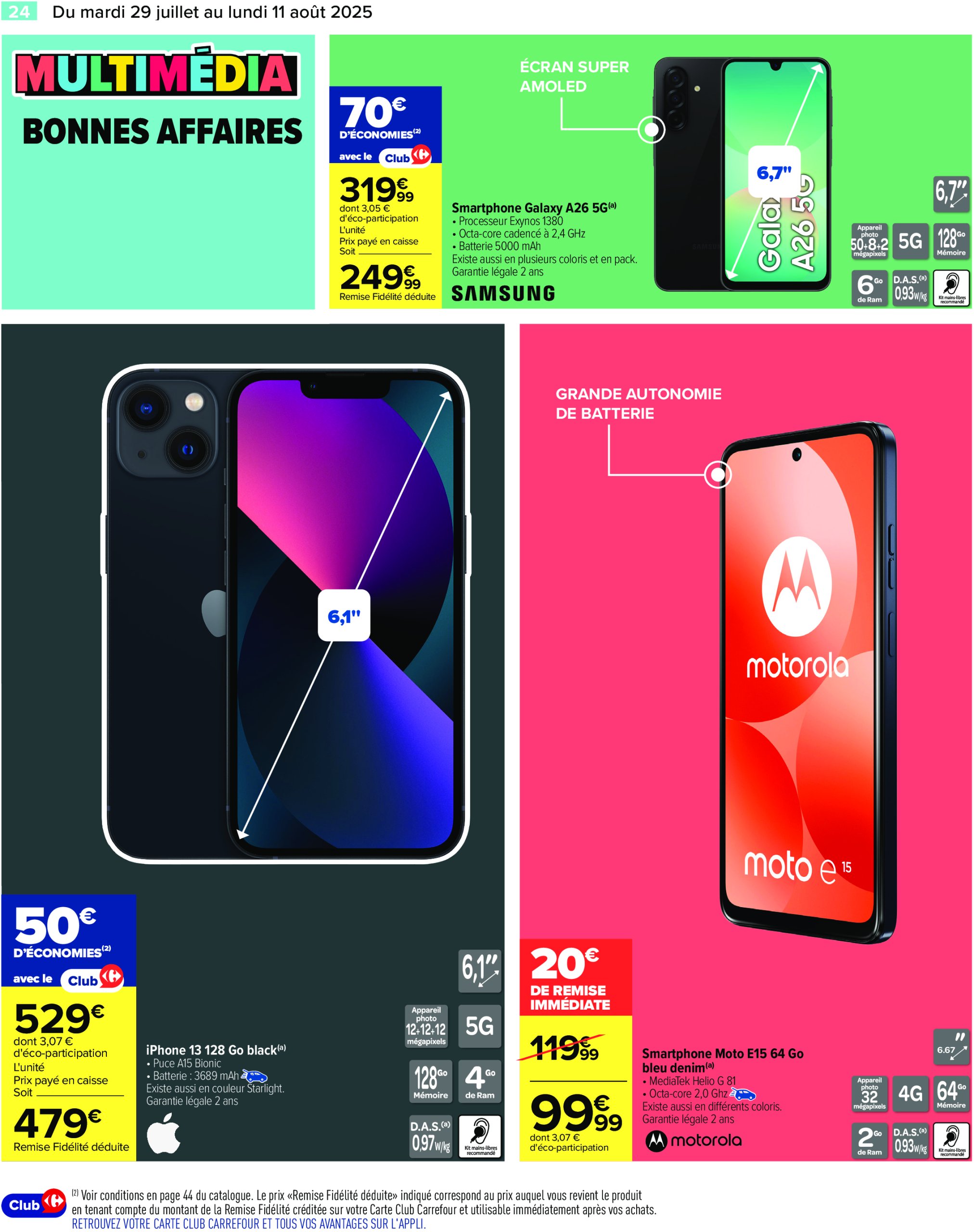 carrefour - Catalogue Carrefour - La Rentrée de Tous les Records valable du 29/07 au 11/08 - page: 26