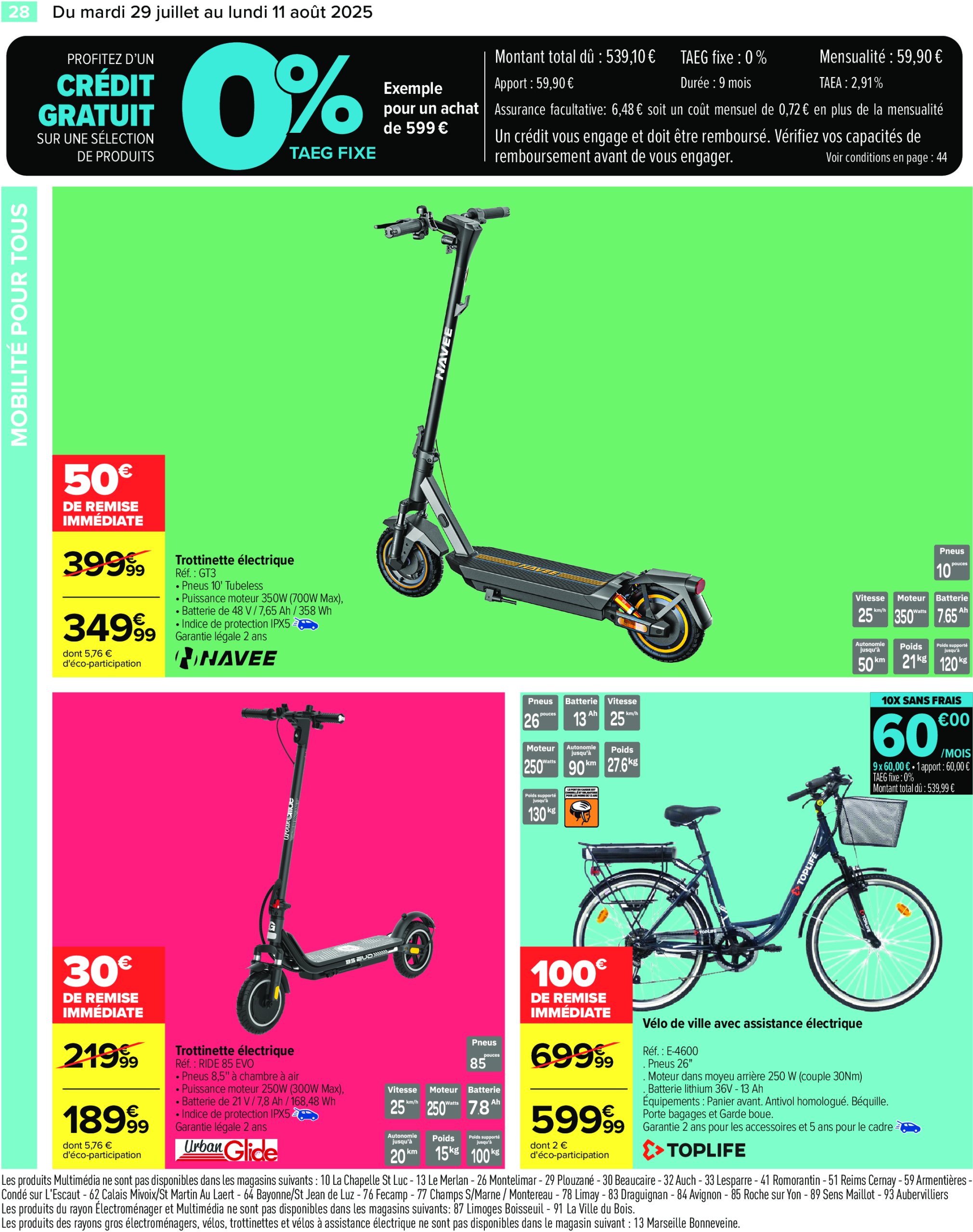 carrefour - Catalogue Carrefour - La Rentrée de Tous les Records valable du 29/07 au 11/08 - page: 30