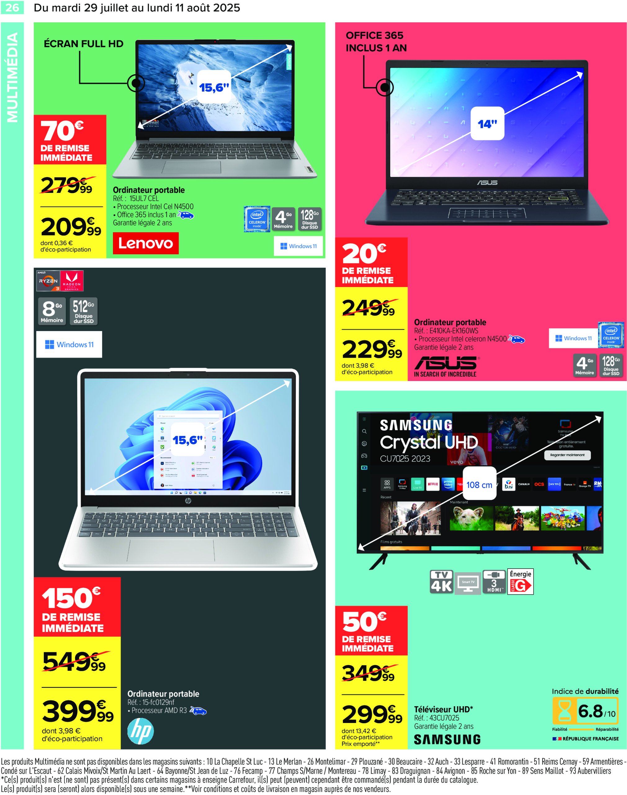 carrefour - Catalogue Carrefour - La Rentrée de Tous les Records valable du 29/07 au 11/08 - page: 28