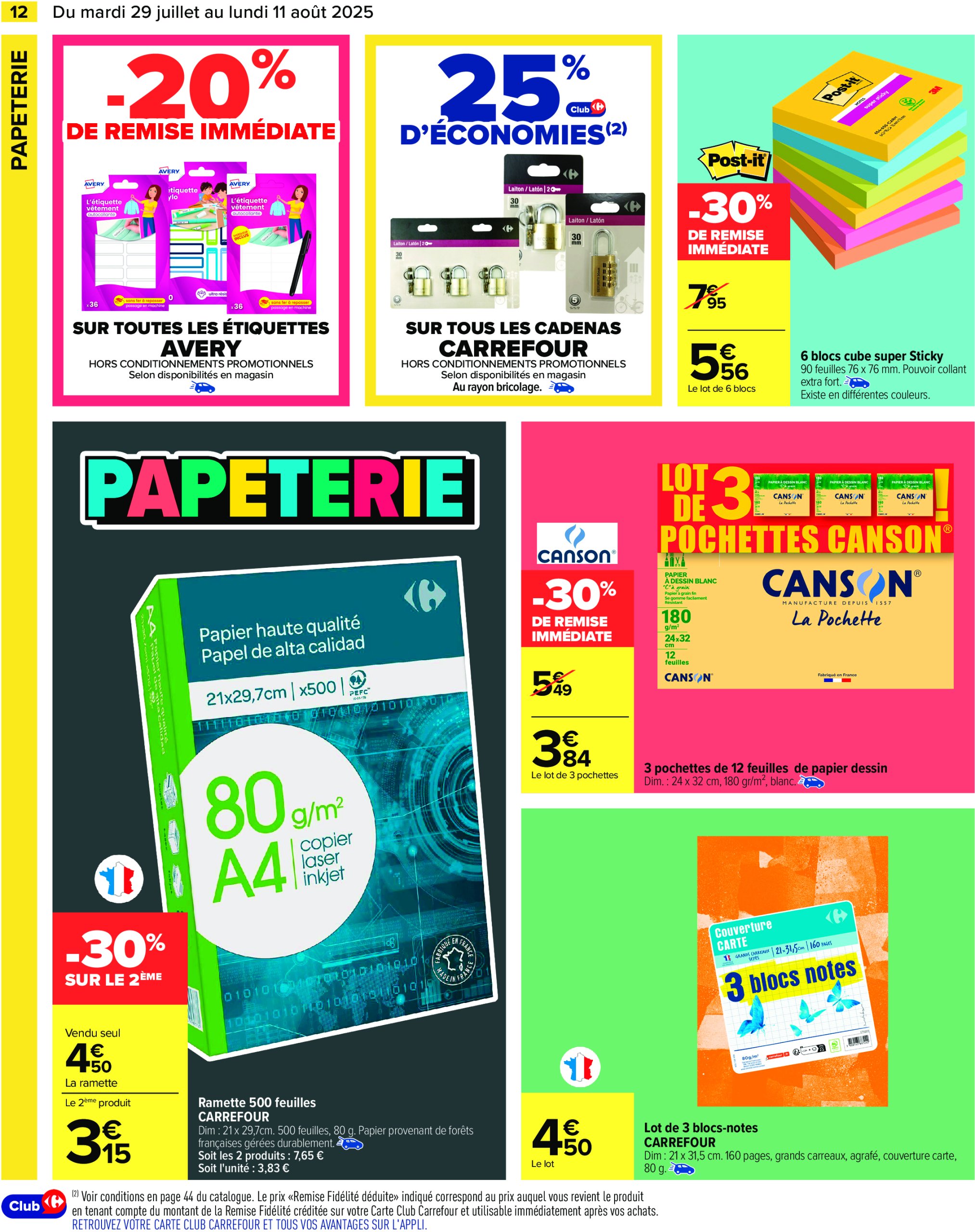 carrefour - Catalogue Carrefour - La Rentrée de Tous les Records valable du 29/07 au 11/08 - page: 14