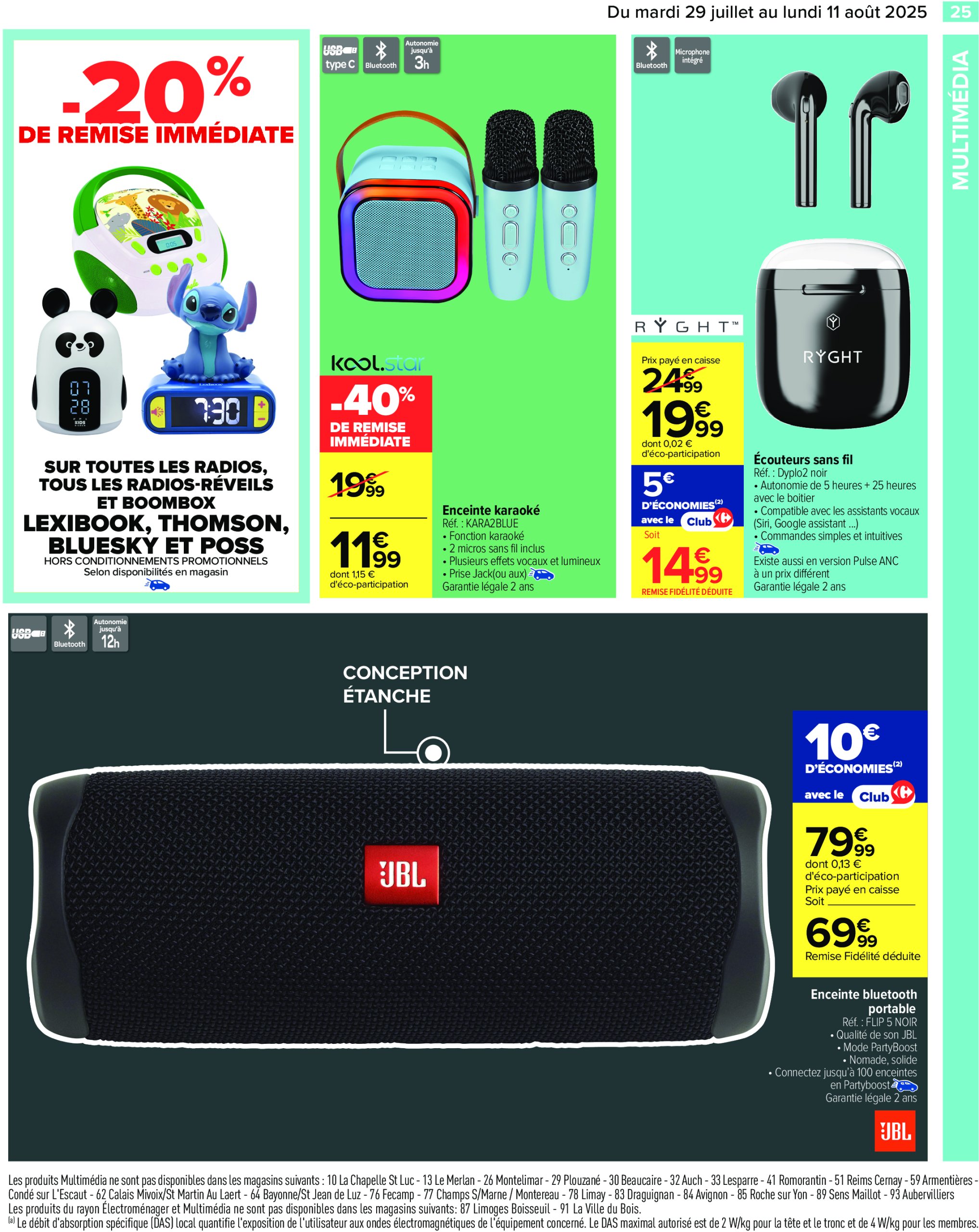 carrefour - Catalogue Carrefour - La Rentrée de Tous les Records valable du 29/07 au 11/08 - page: 27