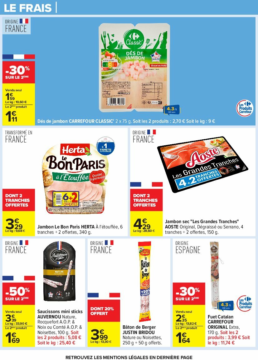 carrefour - Catalogue Carrefour valable du 12/08 au 25/08 - page: 21
