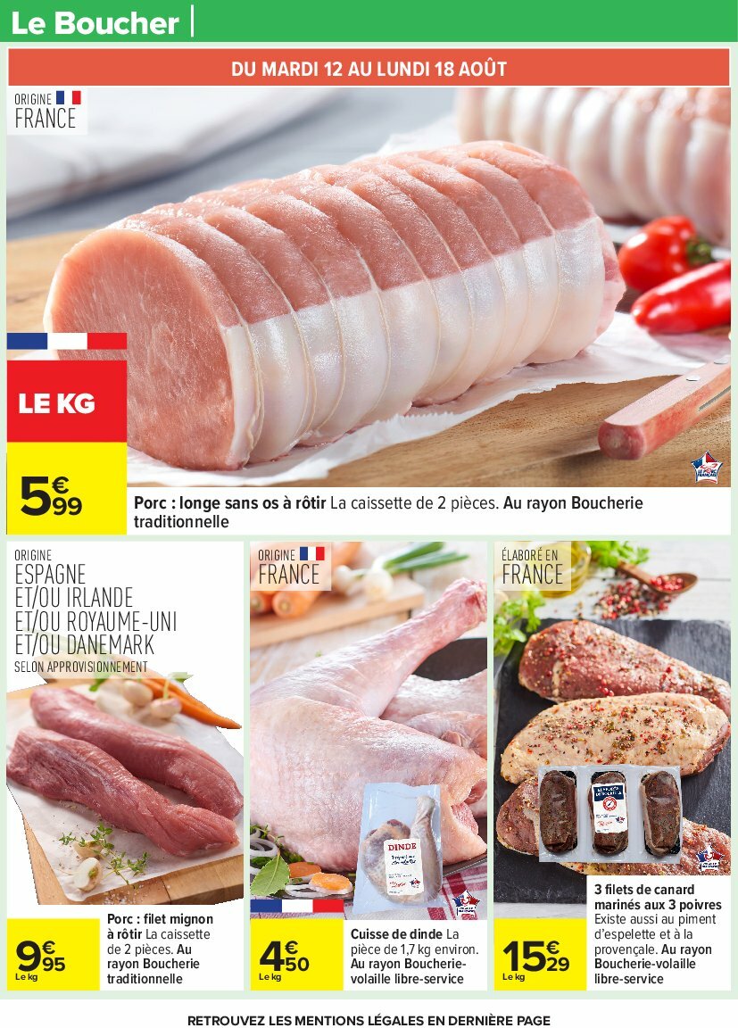 carrefour - Catalogue Carrefour valable du 12/08 au 25/08 - page: 30