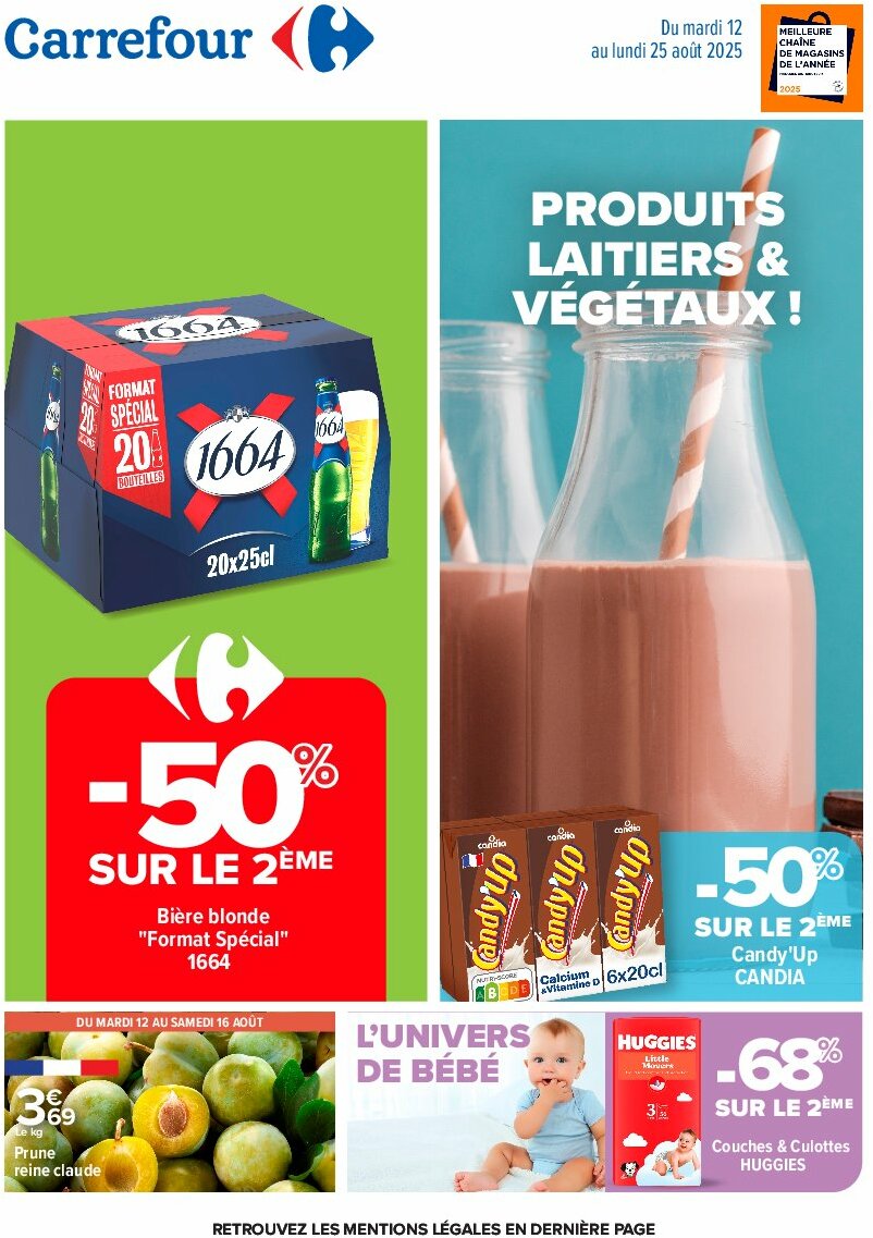 carrefour - Catalogue Carrefour valable du 12/08 au 25/08