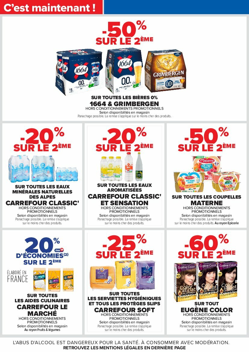 carrefour - Catalogue Carrefour valable du 12/08 au 25/08 - page: 44