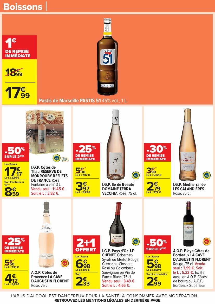 carrefour - Catalogue Carrefour valable du 12/08 au 25/08 - page: 42
