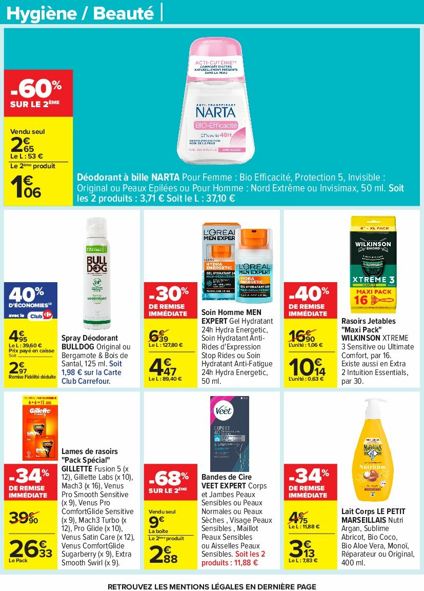 carrefour - Catalogue Carrefour valable du 12/08 au 25/08 - page: 47