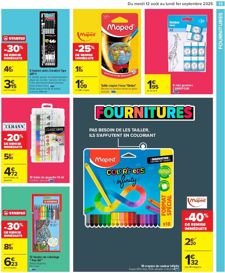 carrefour - Catalogue Carrefour - 80% D'Économies valable du 12/08 au 01/09 - page: 15