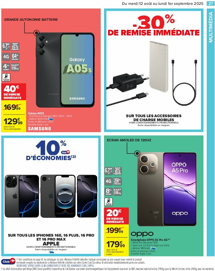 carrefour - Catalogue Carrefour - 80% D'Économies valable du 12/08 au 01/09 - page: 29