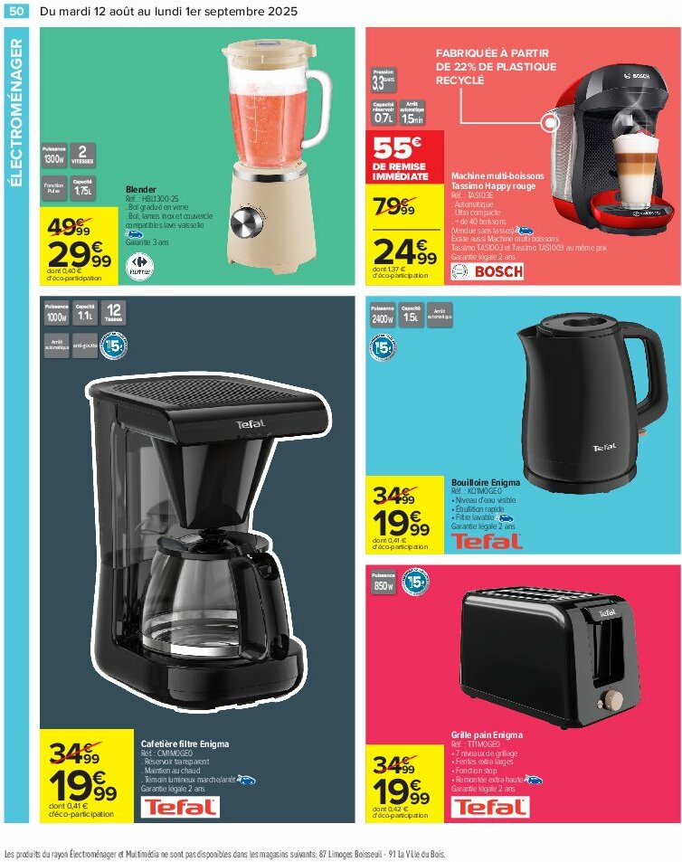 carrefour - Catalogue Carrefour - 80% D'Économies valable du 12/08 au 01/09 - page: 52