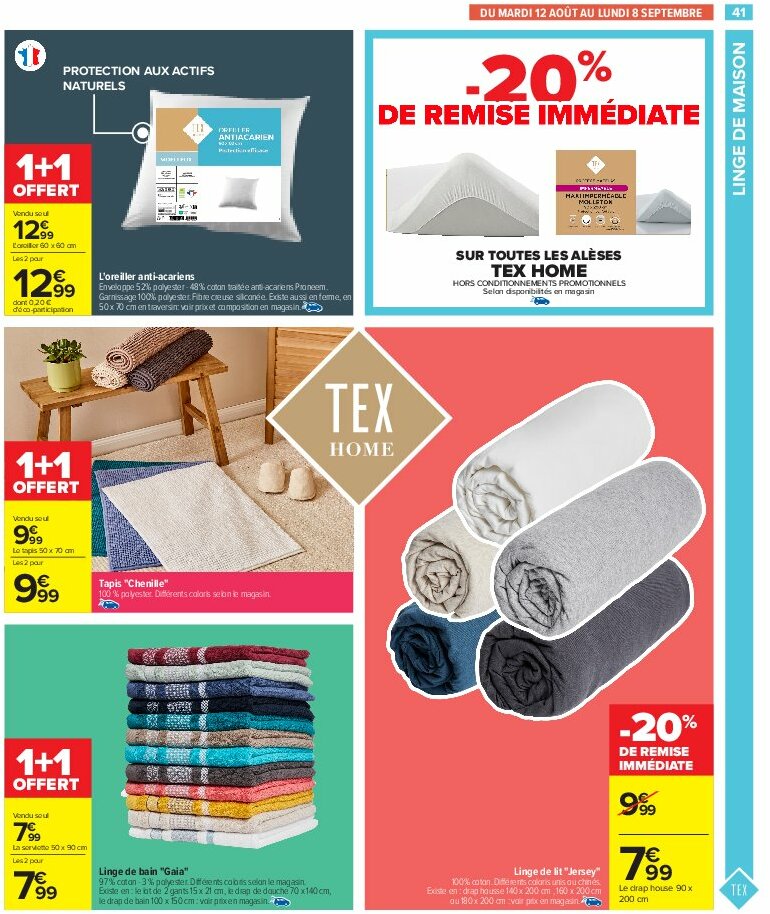 carrefour - Catalogue Carrefour - 80% D'Économies valable du 12/08 au 01/09 - page: 43