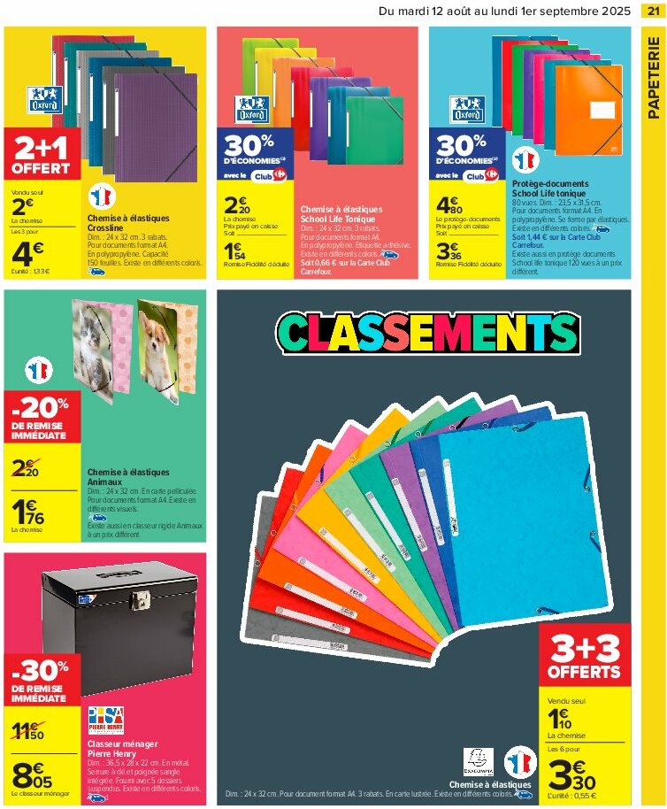 carrefour - Catalogue Carrefour - 80% D'Économies valable du 12/08 au 01/09 - page: 23
