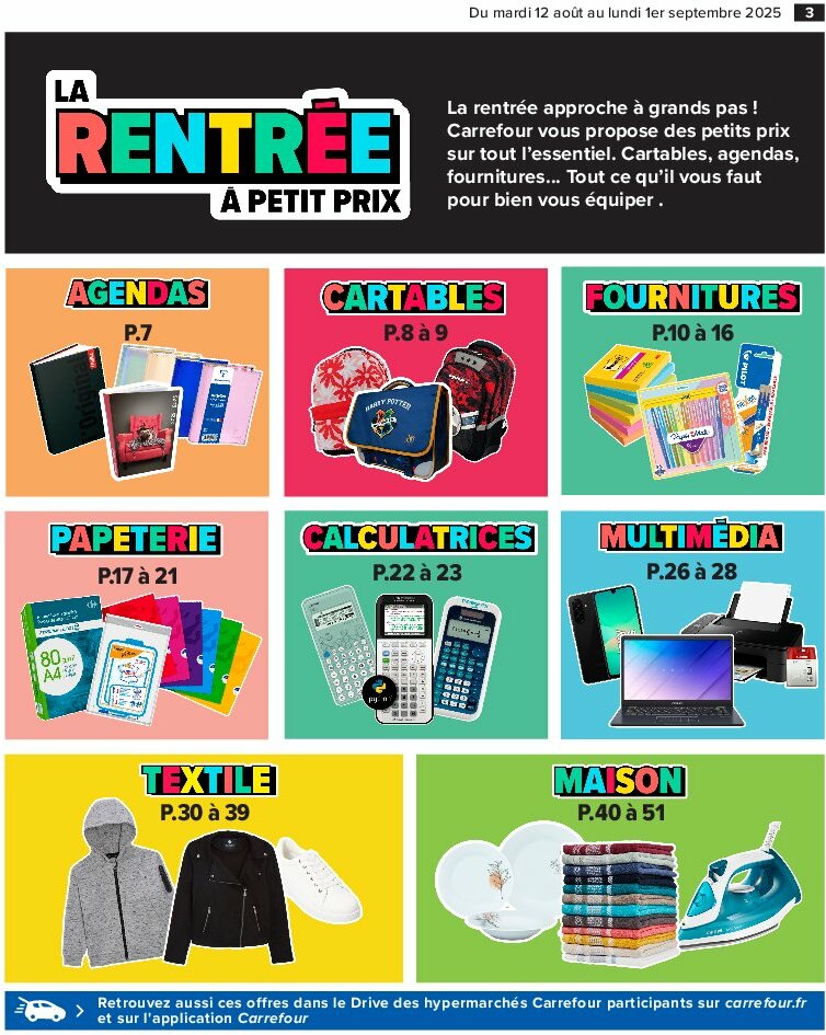 carrefour - Catalogue Carrefour - 80% D'Économies valable du 12/08 au 01/09 - page: 5
