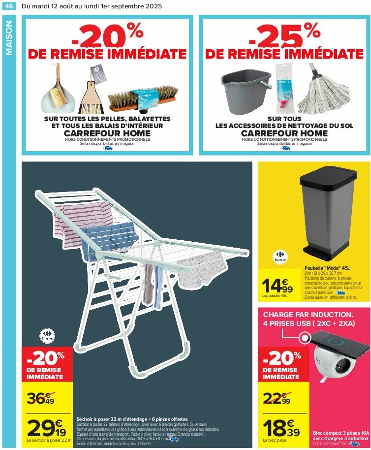 carrefour - Catalogue Carrefour - 80% D'Économies valable du 12/08 au 01/09 - page: 48