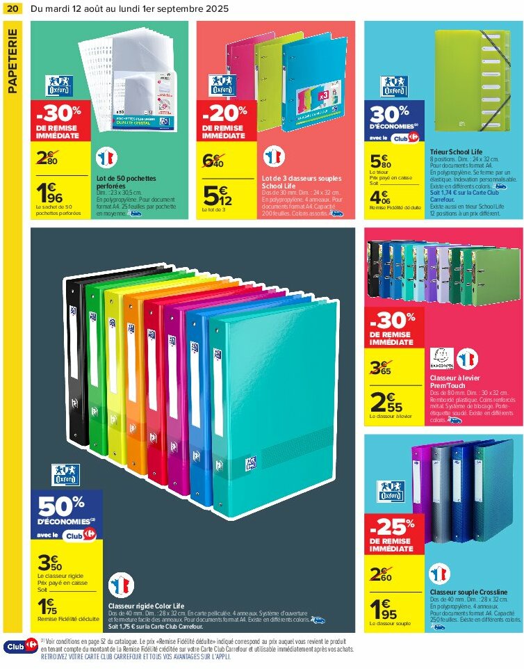 carrefour - Catalogue Carrefour - 80% D'Économies valable du 12/08 au 01/09 - page: 22