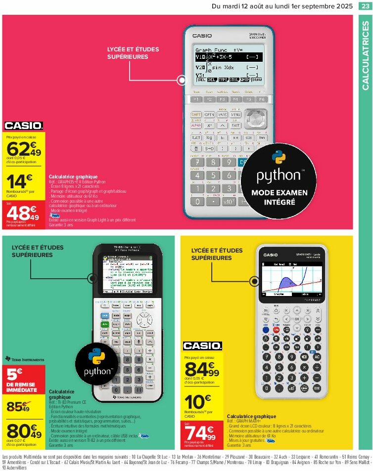 carrefour - Catalogue Carrefour - 80% D'Économies valable du 12/08 au 01/09 - page: 25