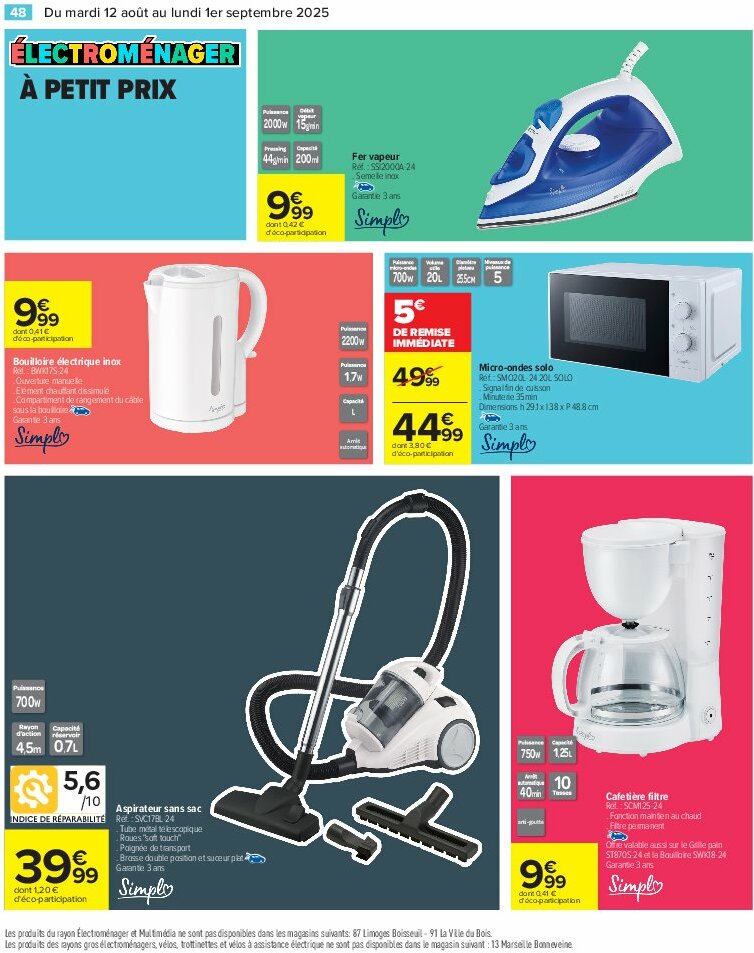 carrefour - Catalogue Carrefour - 80% D'Économies valable du 12/08 au 01/09 - page: 50