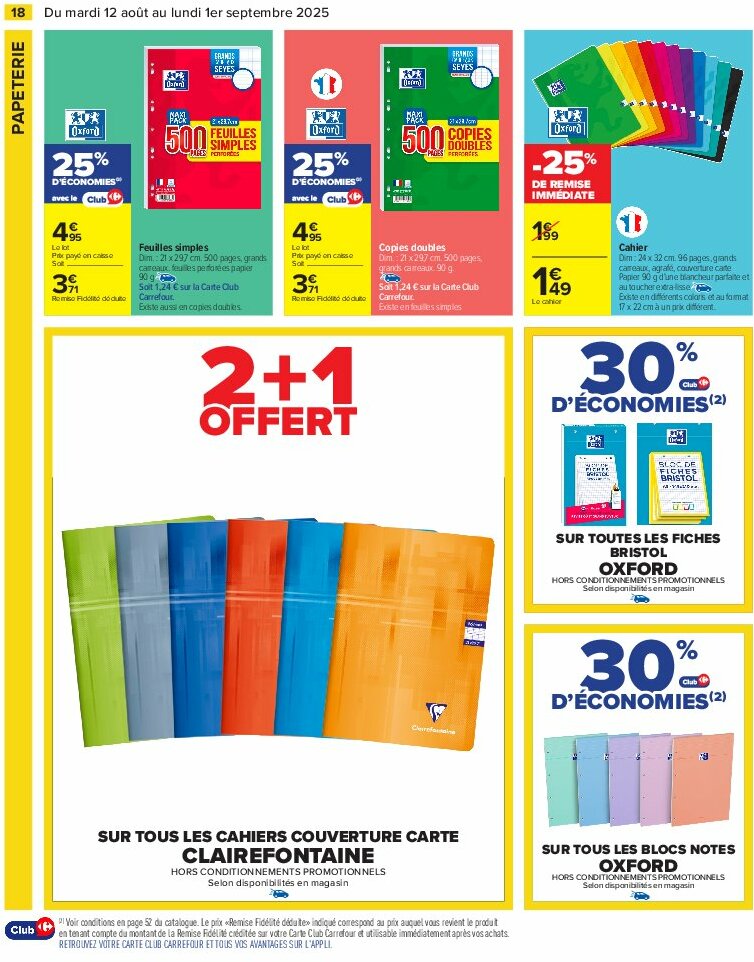 carrefour - Catalogue Carrefour - 80% D'Économies valable du 12/08 au 01/09 - page: 20