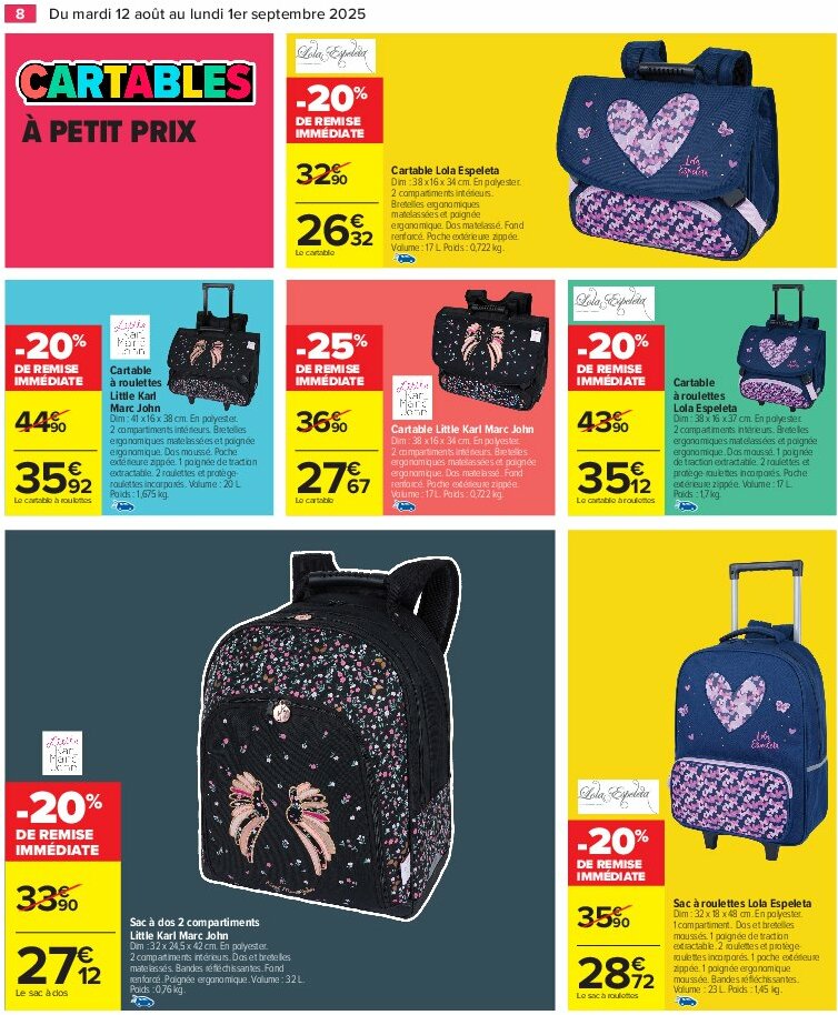 carrefour - Catalogue Carrefour - 80% D'Économies valable du 12/08 au 01/09 - page: 10