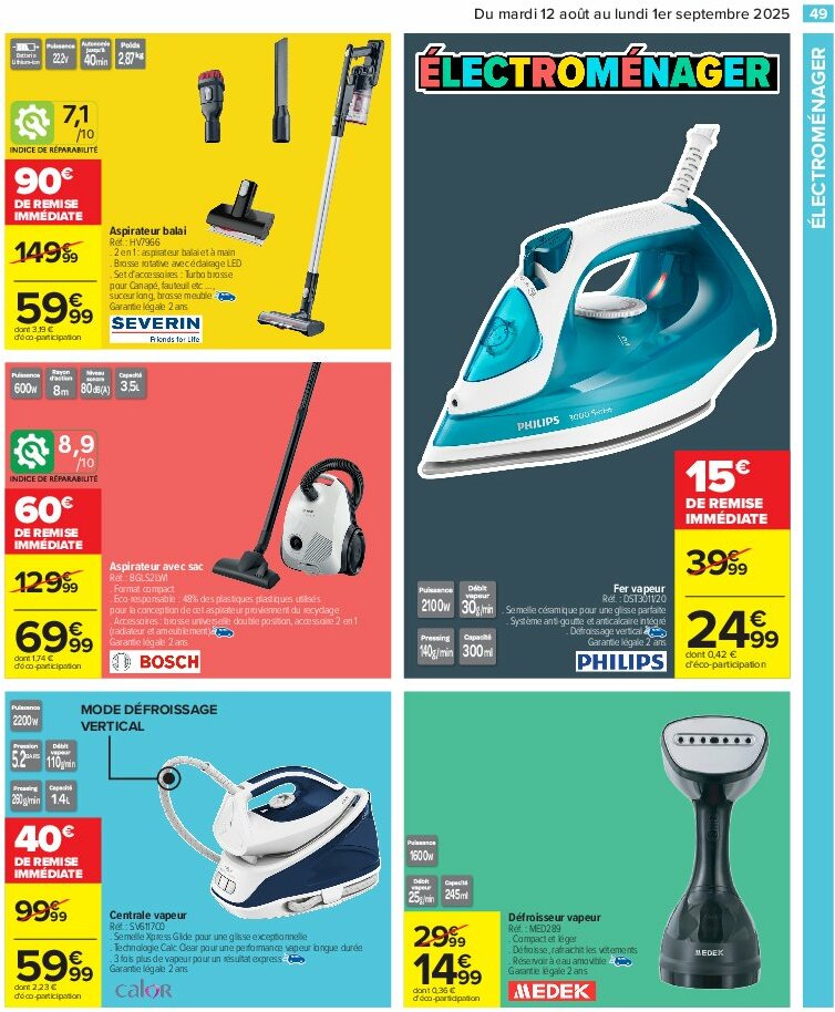 carrefour - Catalogue Carrefour - 80% D'Économies valable du 12/08 au 01/09 - page: 51