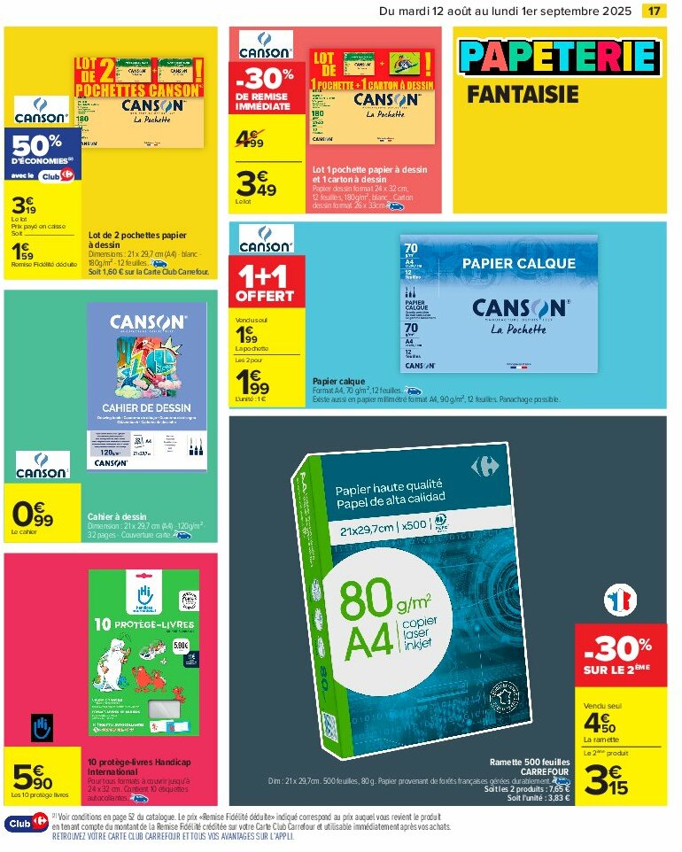 carrefour - Catalogue Carrefour - 80% D'Économies valable du 12/08 au 01/09 - page: 19