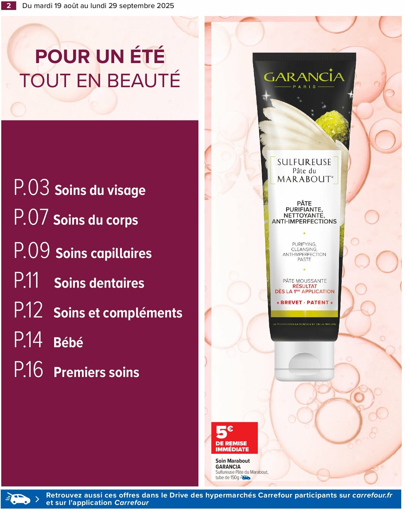 carrefour - Catalogue Carrefour - Parapharmacie-Beauté valable du 19/08 au 29/09 - page: 4