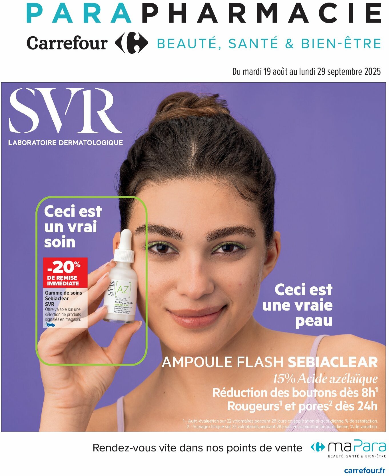 carrefour - Catalogue Carrefour - Parapharmacie-Beauté valable du 19/08 au 29/09