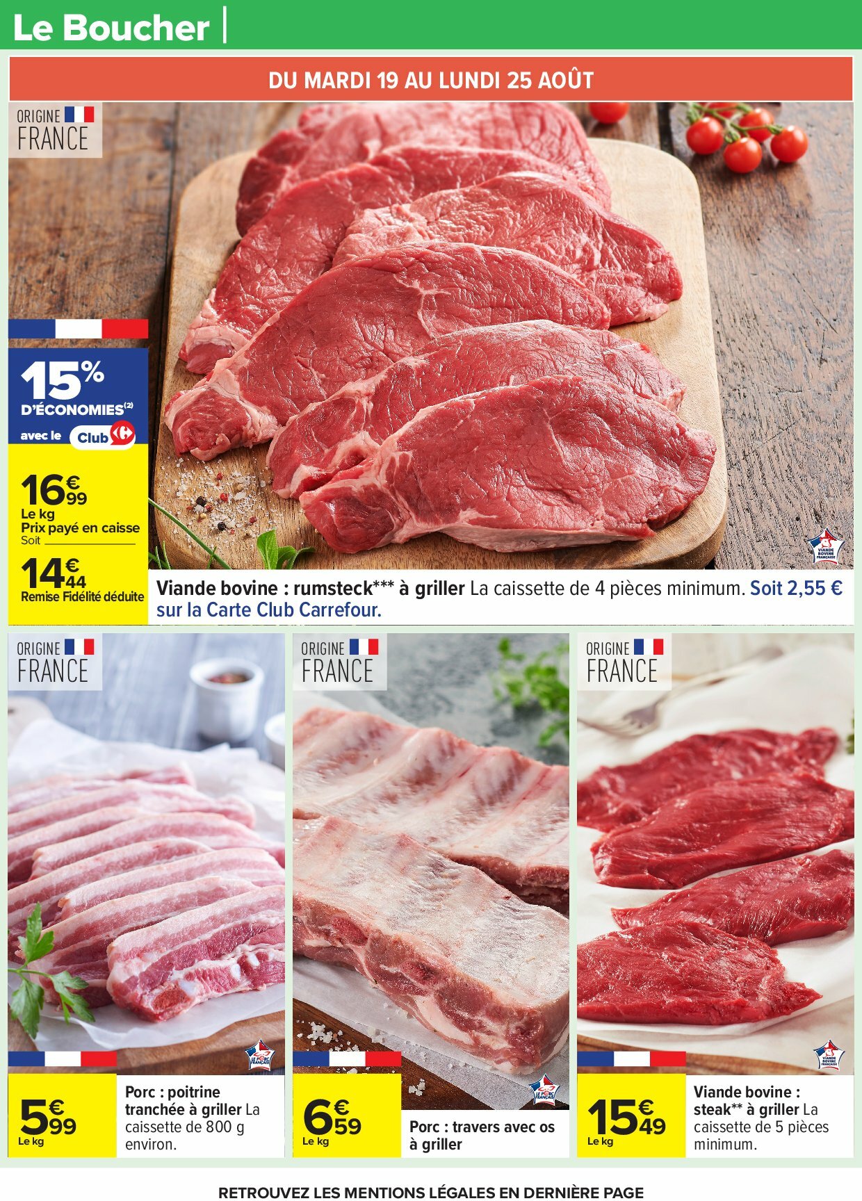 carrefour - Catalogue Carrefour valable du 18/08 au 01/09 - page: 19