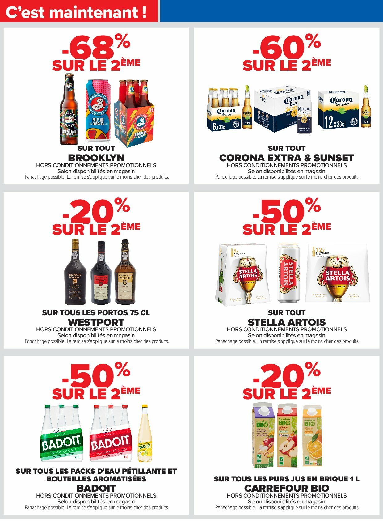 carrefour - Catalogue Carrefour valable du 18/08 au 01/09 - page: 34
