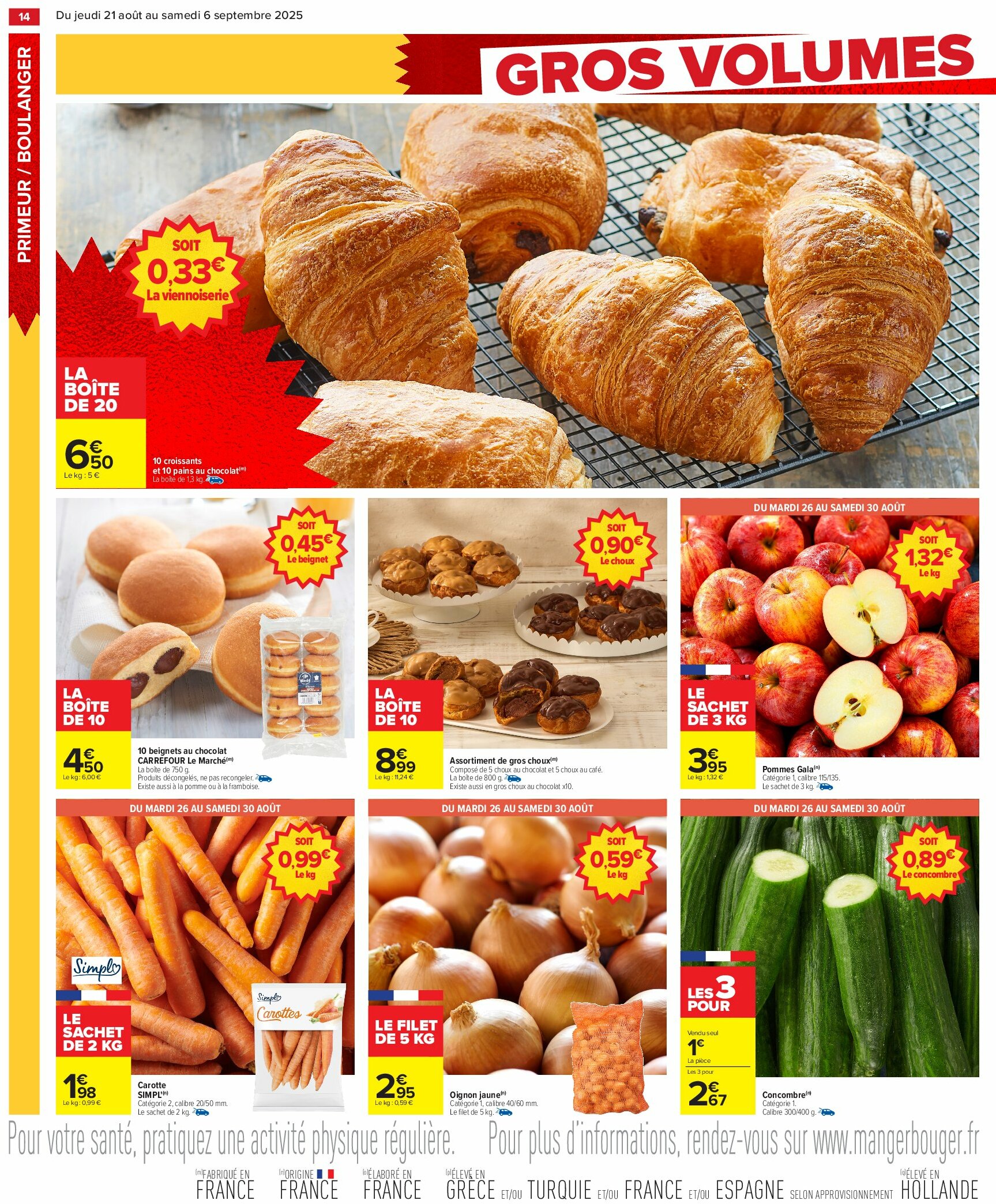carrefour - Catalogue Carrefour - Gros volumes valable du 21/08 au 06/09 - page: 16