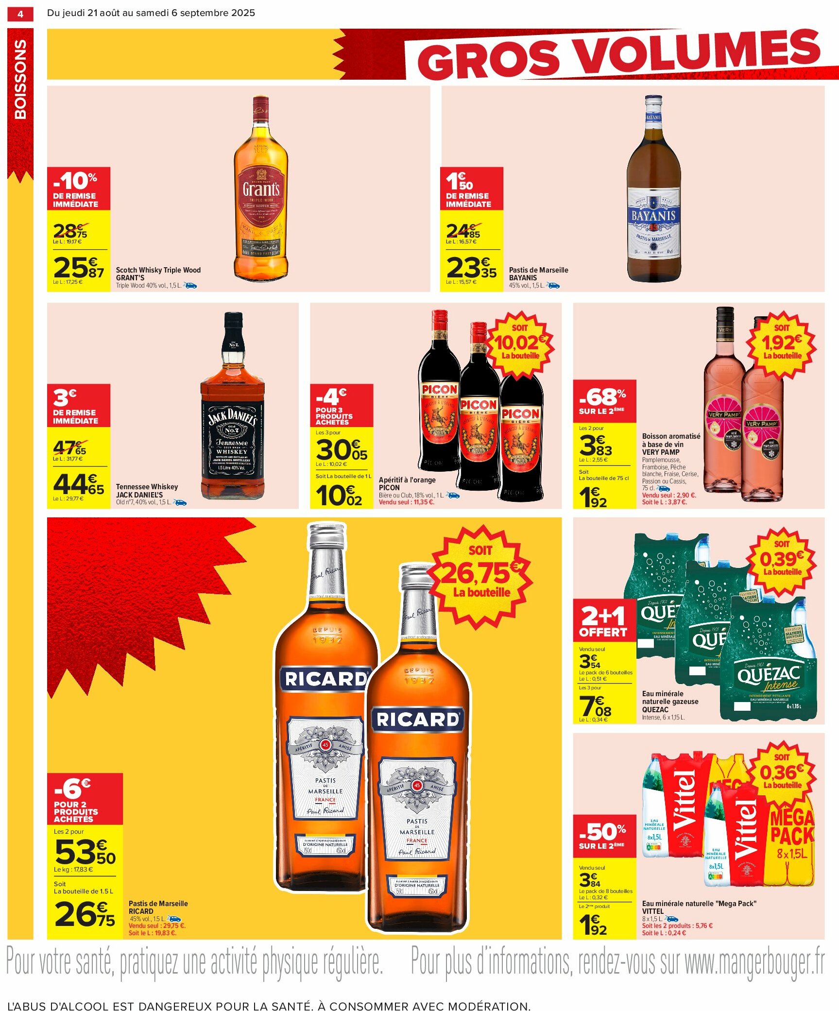 carrefour - Catalogue Carrefour - Gros volumes valable du 21/08 au 06/09 - page: 6