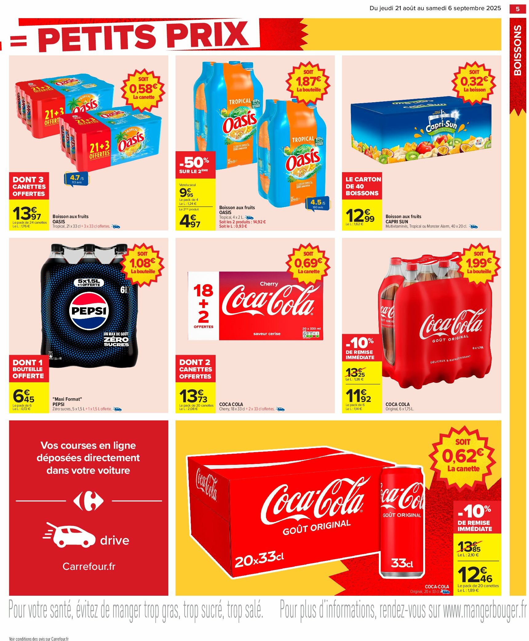 carrefour - Catalogue Carrefour - Gros volumes valable du 21/08 au 06/09 - page: 7