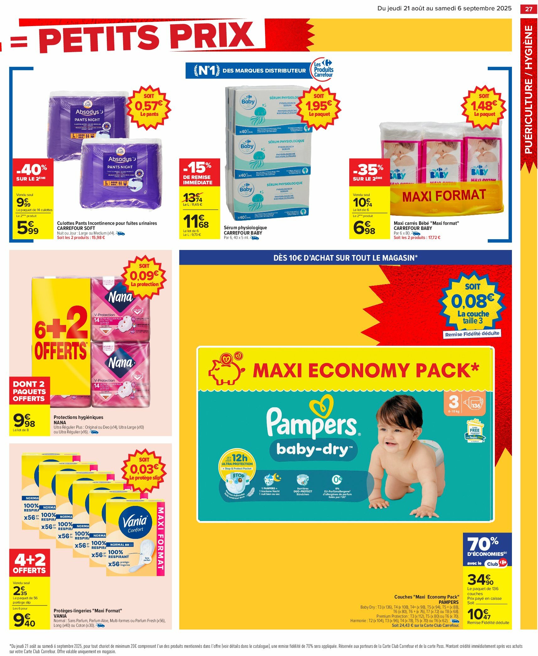 carrefour - Catalogue Carrefour - Gros volumes valable du 21/08 au 06/09 - page: 29