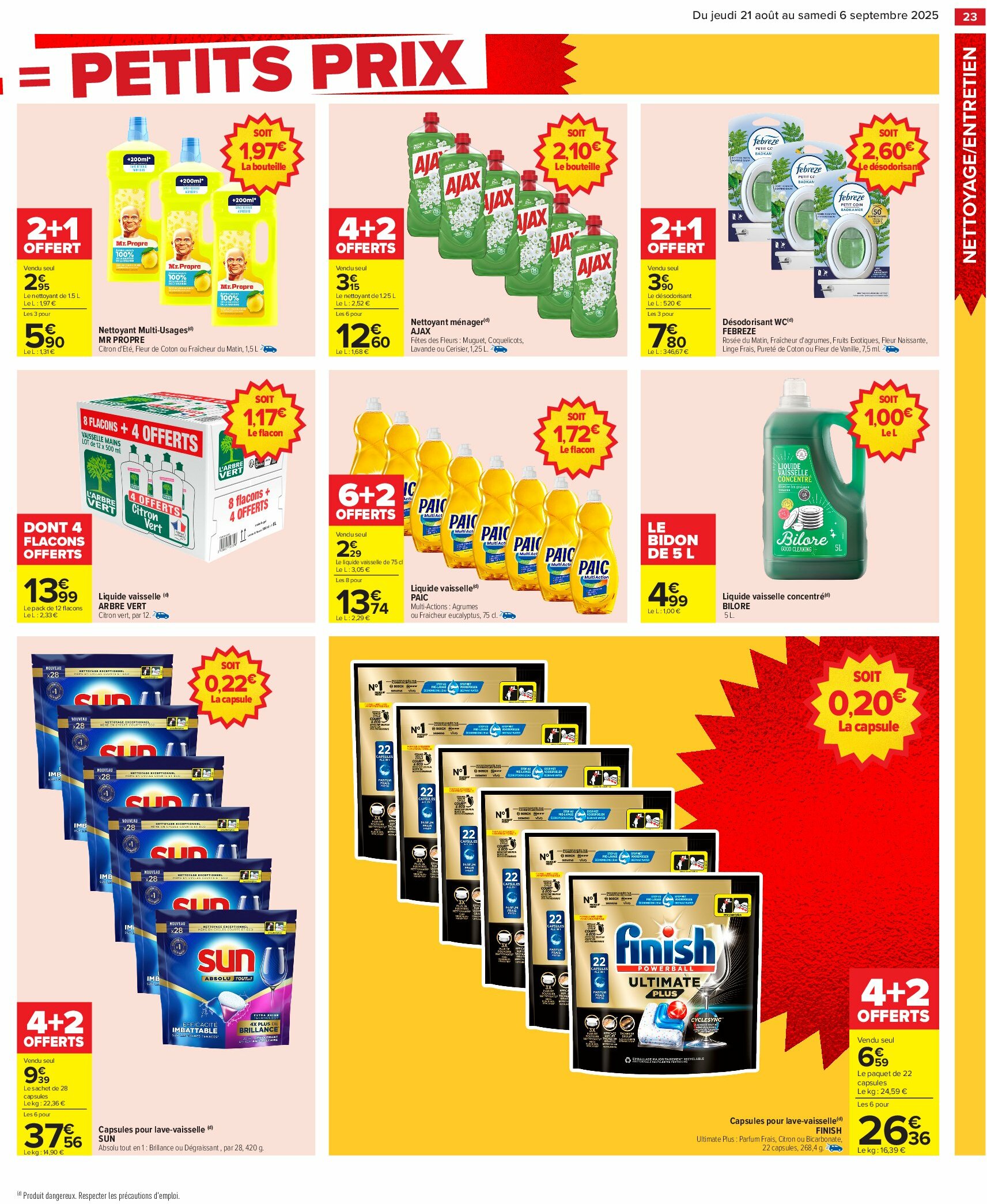 carrefour - Catalogue Carrefour - Gros volumes valable du 21/08 au 06/09 - page: 25