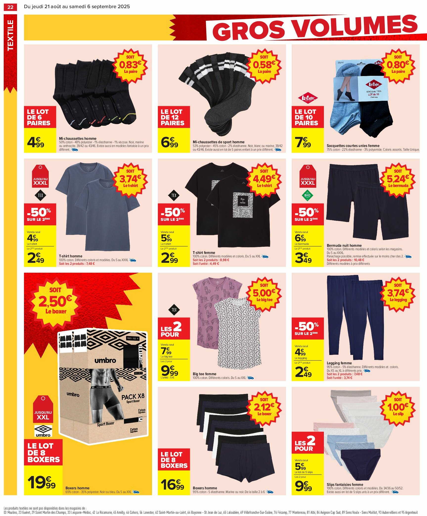carrefour - Catalogue Carrefour - Gros volumes valable du 21/08 au 06/09 - page: 24