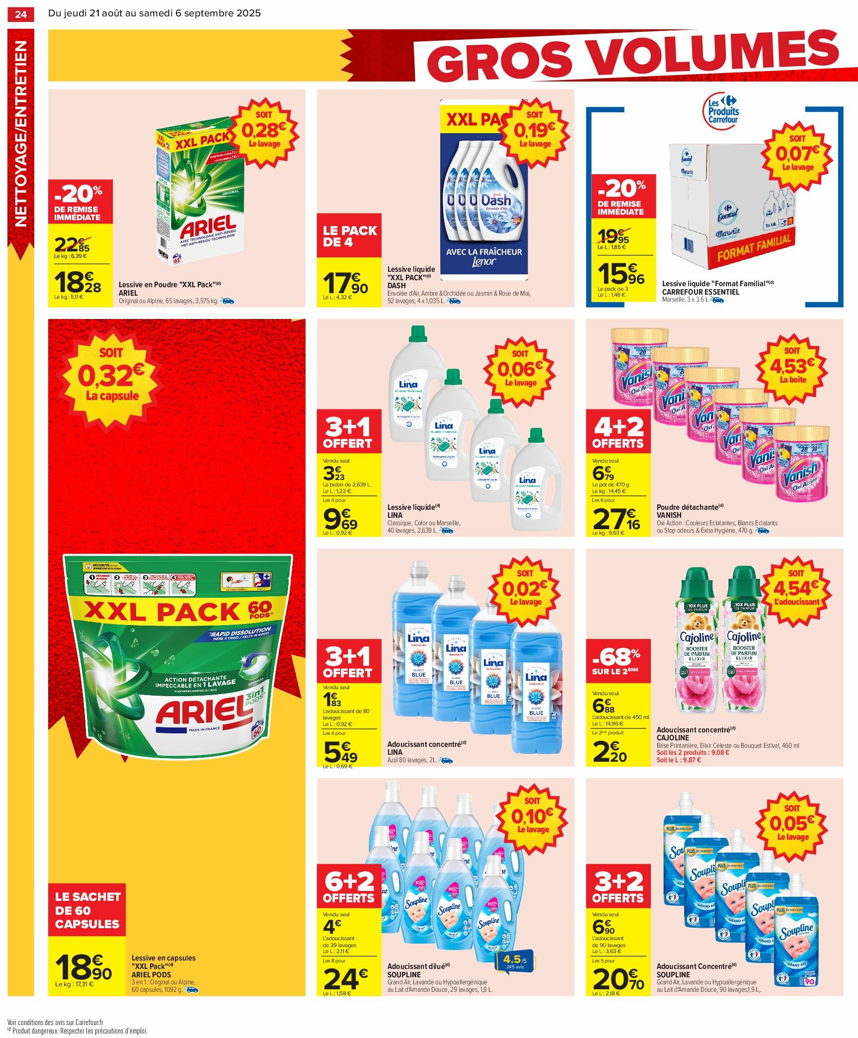 carrefour - Catalogue Carrefour - Gros volumes valable du 21/08 au 06/09 - page: 26