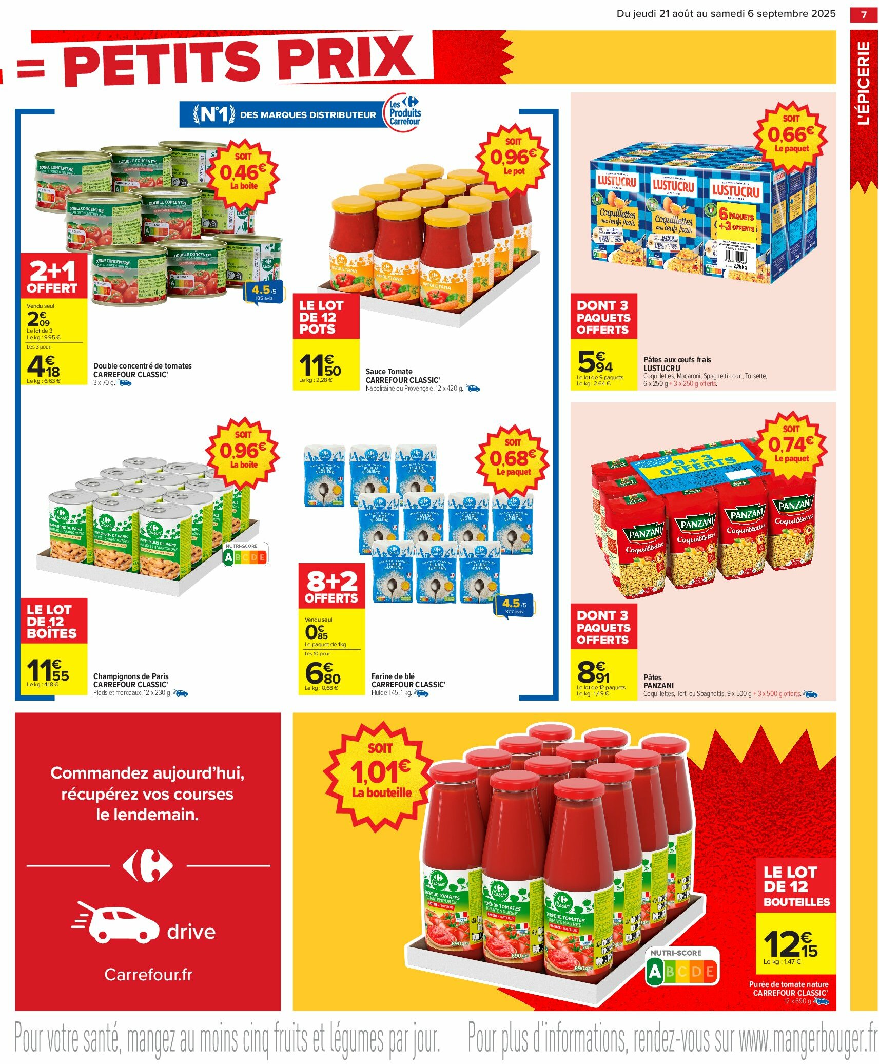 carrefour - Catalogue Carrefour - Gros volumes valable du 21/08 au 06/09 - page: 9