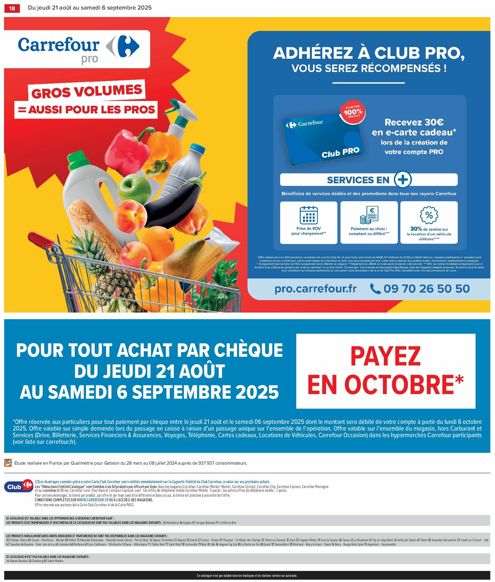 carrefour - Catalogue Carrefour - Gros volumes valable du 21/08 au 06/09 - page: 20