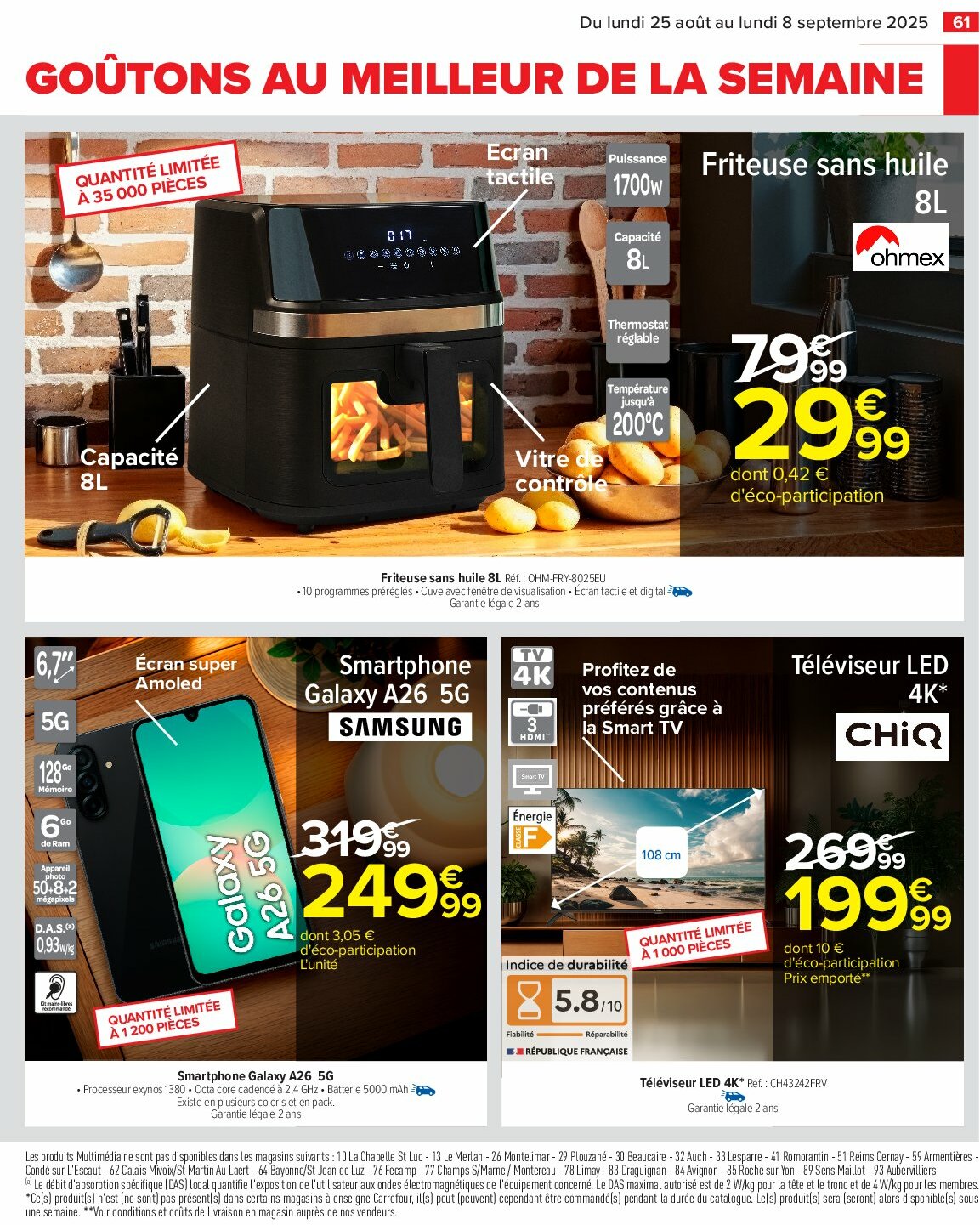 carrefour - Catalogue Carrefour valable du 25/08 au 08/09 - page: 63 carrefour - Catalogue Carrefour valable du 25/08 au 08/09 - page: 63