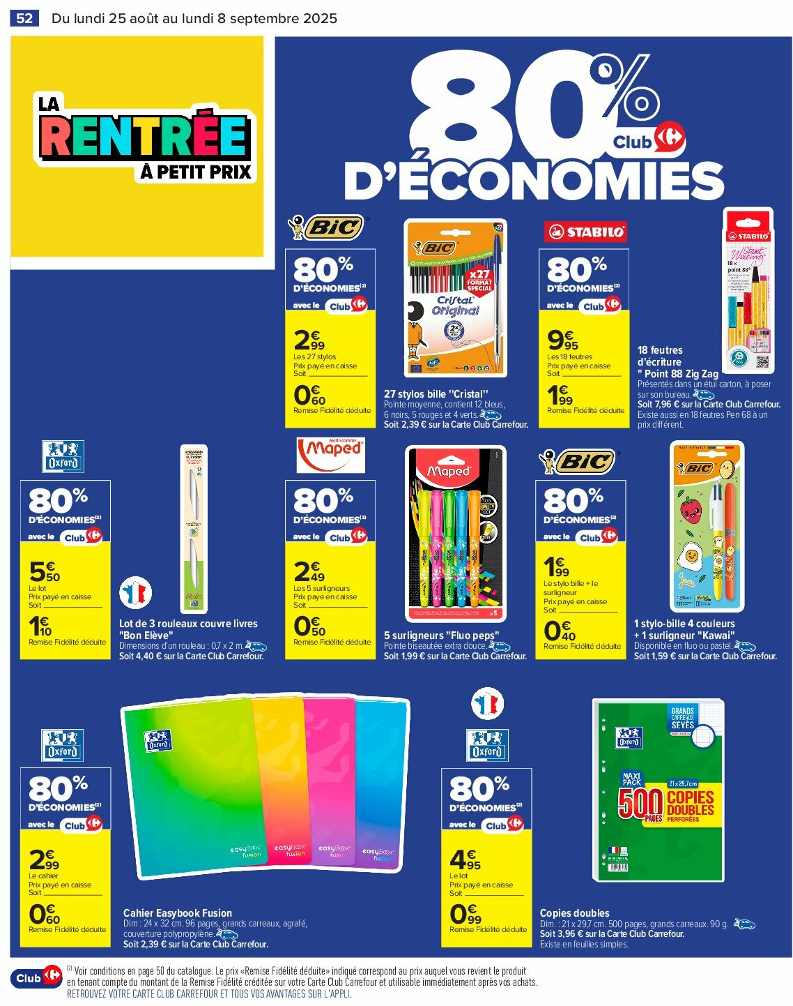 carrefour - Catalogue Carrefour valable du 25/08 au 08/09 - page: 54 carrefour - Catalogue Carrefour valable du 25/08 au 08/09 - page: 54