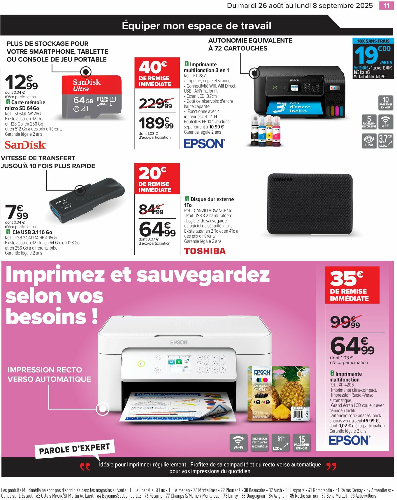 carrefour - Catalogue Carrefour - Électroménager valable du 26/08 au 08/09 - page: 13