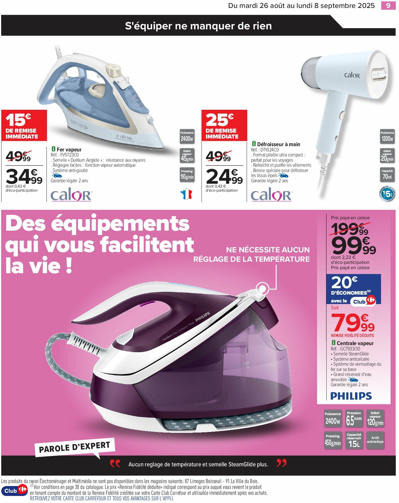 carrefour - Catalogue Carrefour - Électroménager valable du 26/08 au 08/09 - page: 11