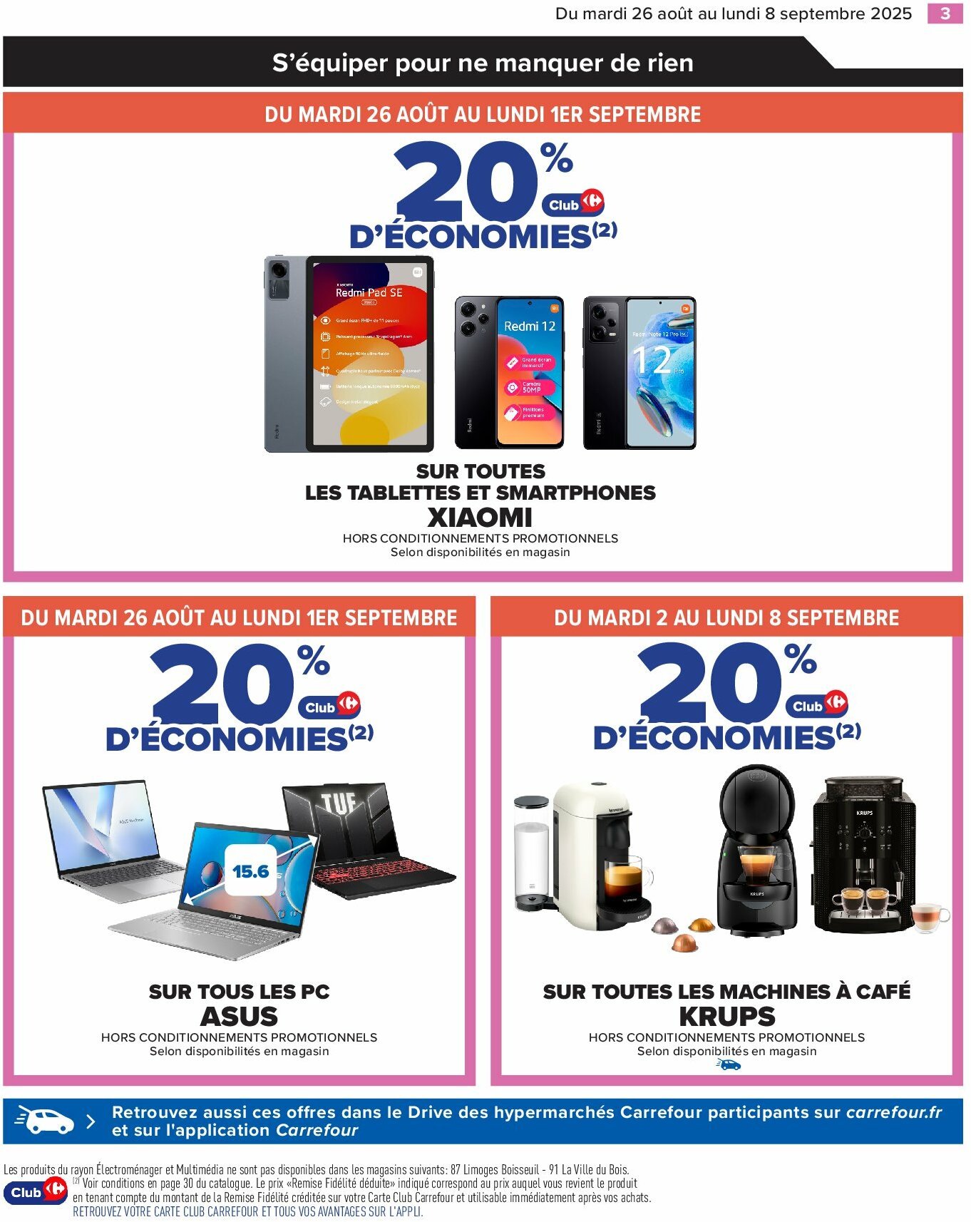 carrefour - Catalogue Carrefour - Électroménager valable du 26/08 au 08/09 - page: 5