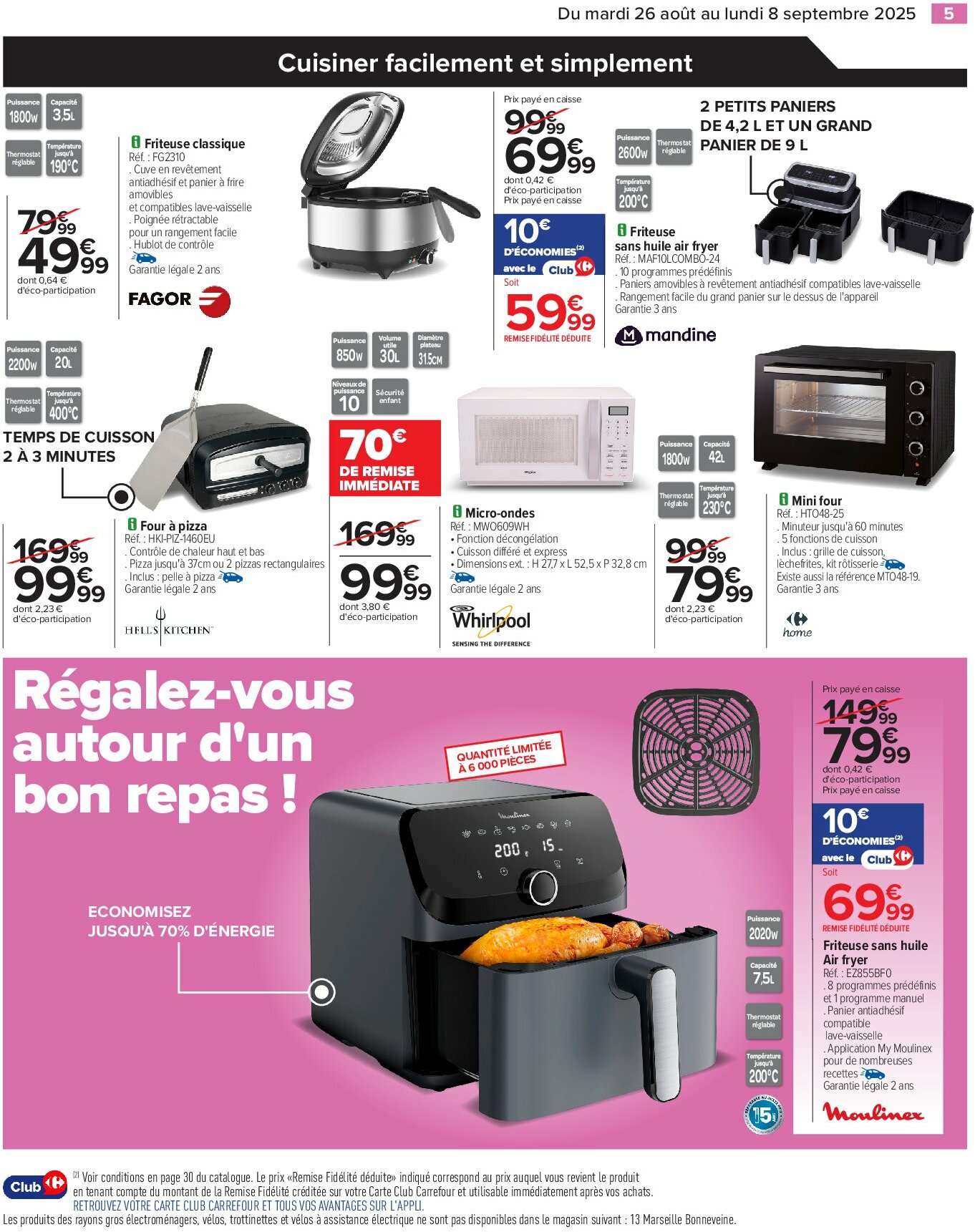 carrefour - Catalogue Carrefour - Électroménager valable du 26/08 au 08/09 - page: 7